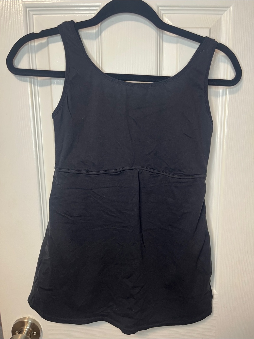 Flexees Black Athletic Tank with Built-In Support